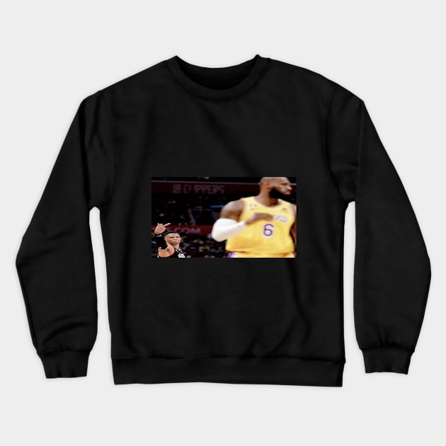 Lebron F U Crewneck Sweatshirt by NoahEpicArt